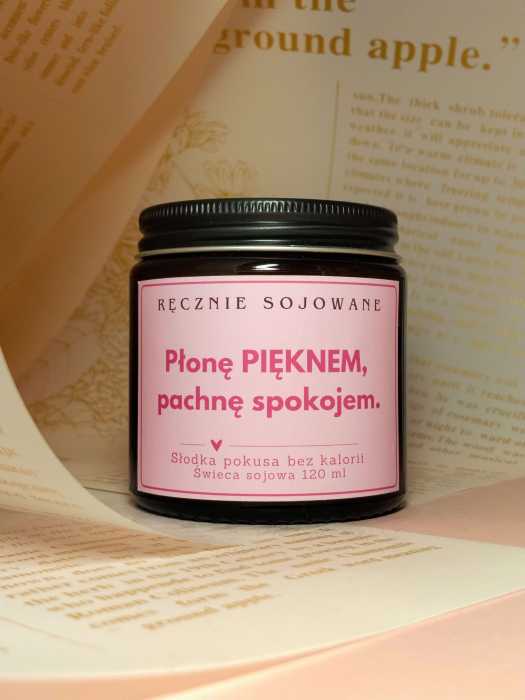 Świeczka sojowa Płonę Pięknem pachnę spokojem(120ml)-[pączek z malinami] reczniesojowane.pl.m.jpg