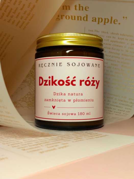 Świeca sojowa Dzikość Róży 180ml. | Ręcznie sojowane d.jpg