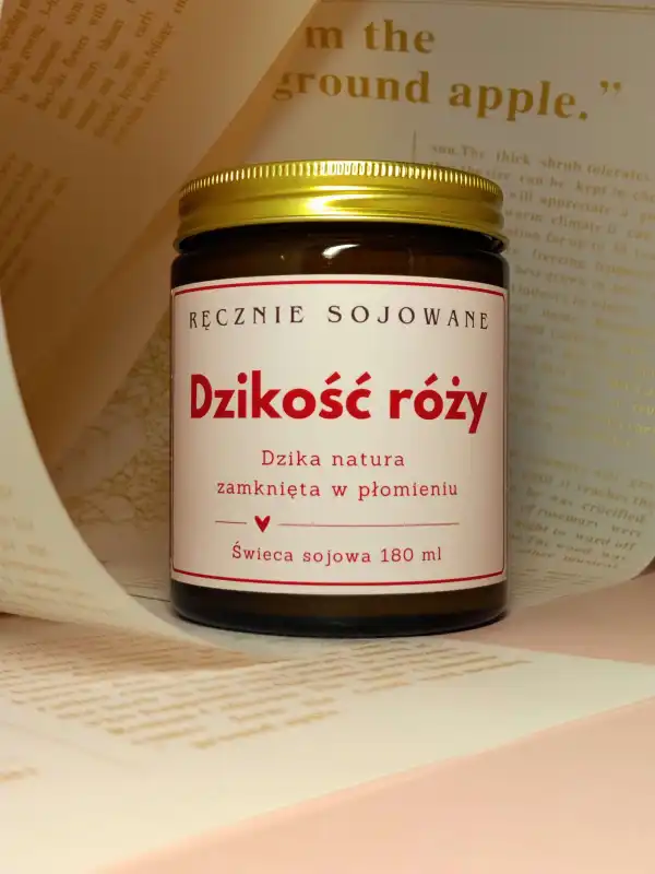 Świeca sojowa Dzikość Róży 180ml. | Ręcznie sojowane d.jpg