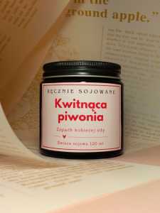 Świeczka sojowa Kwitnąca Piwonia 120ml | Prezent dla niej m.jpg