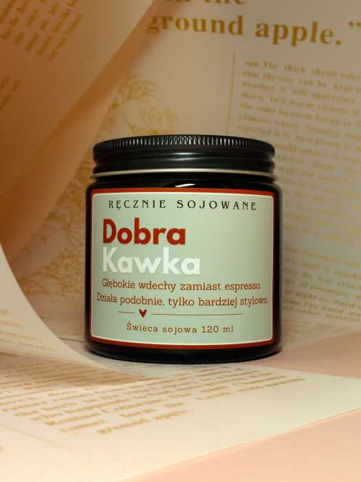 Świeczka sojowa Dobra Kawka 120ml ten zapach ma moc m.jpg