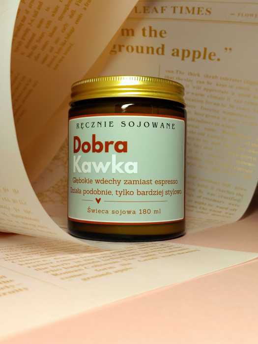 Świeca Sojowa Dobra kawka 180ml | pobudzający zapach.jpg