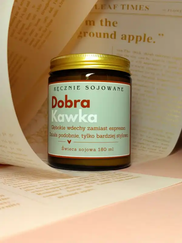 Świeca Sojowa Dobra kawka 180ml | pobudzający zapach.jpg