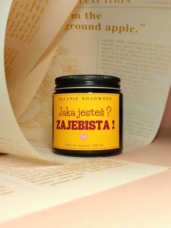 Świeca sojowa Jaka jesteś zajebista(kwitnąca piwonia)120ml. reczniesjowane.pl.jpg