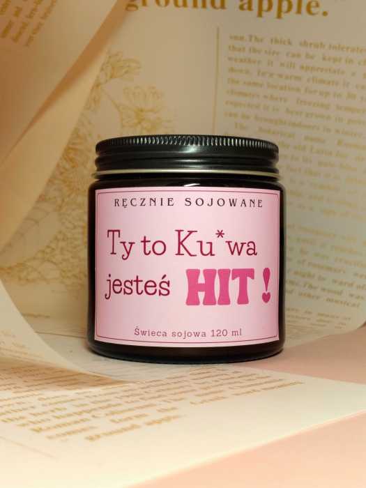 Świeca sojowa Ty to kur*wa jesteś hit 120ml – Kwitnąca piwonia m.jpg