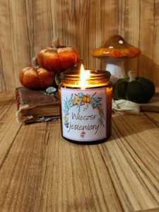 Świeca sojowa Wieczór jesieniary 180ml lawenda, śliwka, kaszmir lub róża.jpg