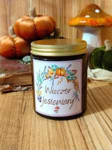 Świeca sojowa Wieczór jesieniary 180ml śliwka kaszmir.jpg