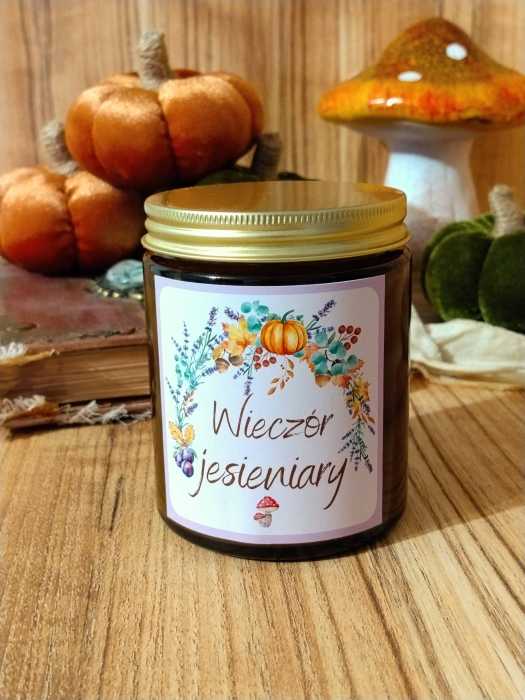 Świeca sojowa Wieczór jesieniary 180ml śliwka kaszmir.jpg
