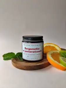 świeczka sojowa zapachowa Bergamotka w pomaranczach 120ml-1.webp