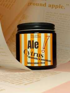Świeca sojowa Ale! Cytrus-bergamotka w pomarańczach 120ml reczniesojowane.pl-m.jpeg