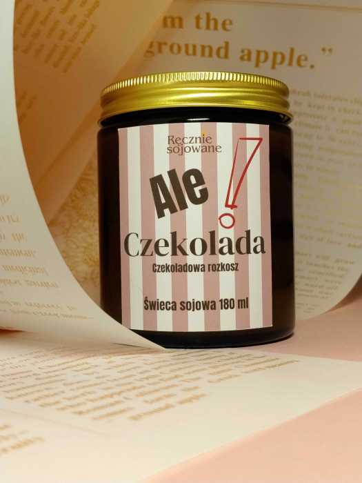 Świeca sojowa Ale! Czekolada(czekoladowa rozkosz) 180ml reczniesojowane.pl-m.jpeg