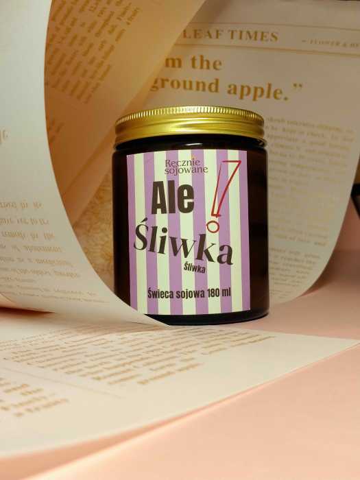 Świeca sojowa Ale! Śliwka 180ml reczniesojowane.pl.jpeg