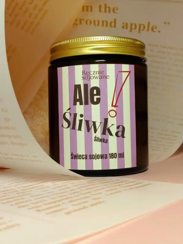 Świeca sojowa Ale! Śliwka 180ml reczniesojowane.pl-m.jpeg